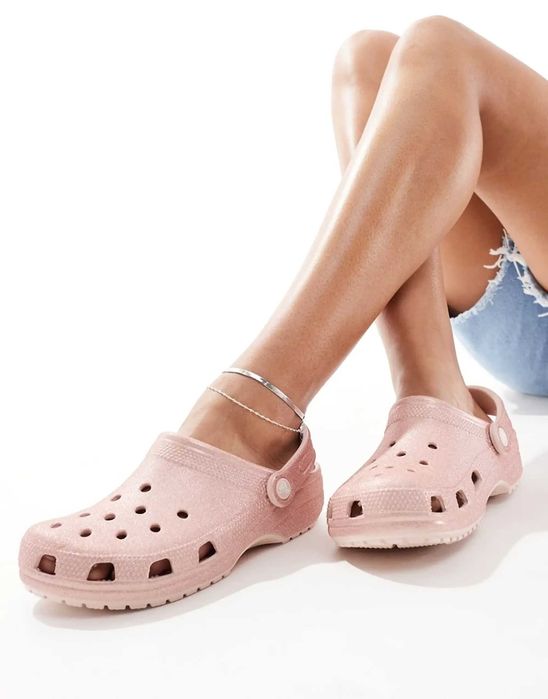 Оригінал! Тапки Crocs Classic Glitter Clog QuGl 205942-6WV