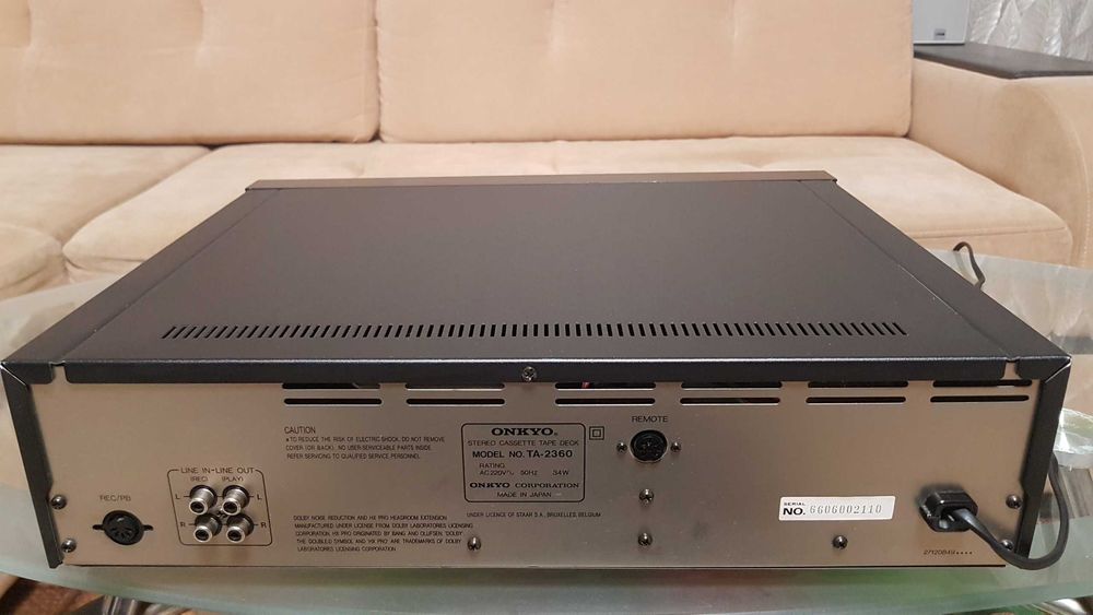 Кассетная дека Onkyo Integra TA-2360 Cassette Tape Deck made in Japan