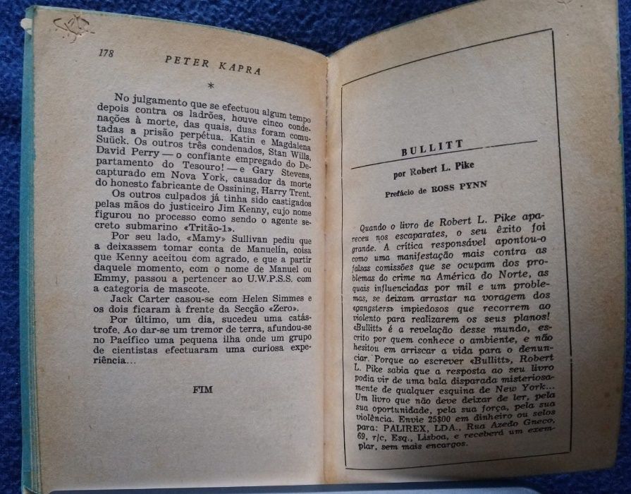 "Triton I ao Ataque" Peter Kapra - Uma Aventura de Jim Kenny Nº11 1970