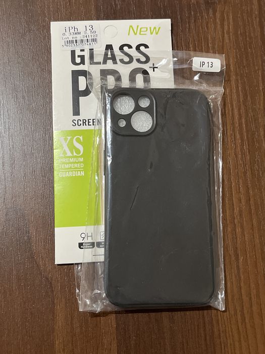 Etui silicone iphone 13 + szklo, nowe