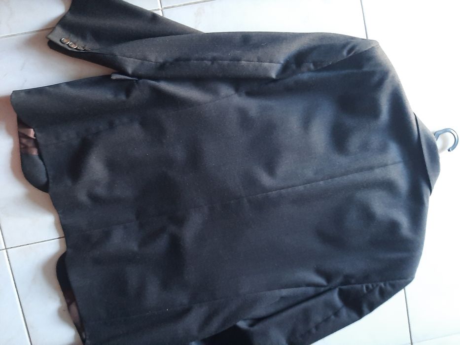 Casacos / blaiser homem  azul escuro tamanho L   c/ novo