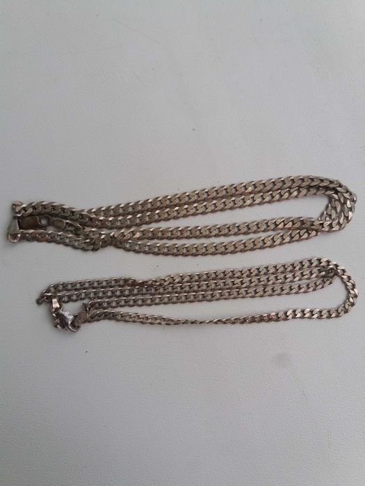 2 srebrne łańcuszki
