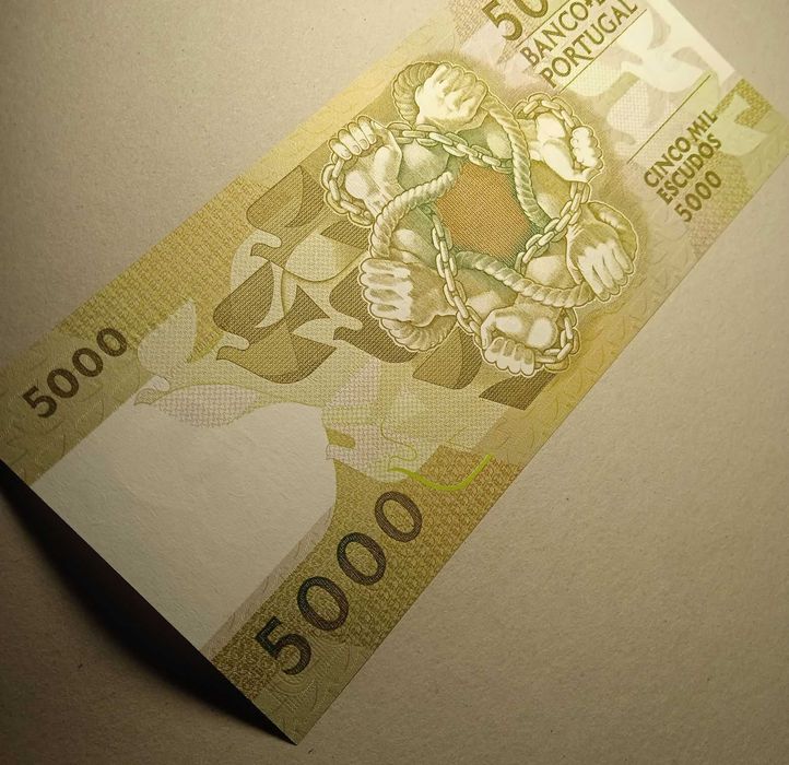 Nota 5 mil escudos 1988 Antero Quental NOVA - Envio Gratis