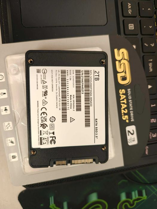 Dysk SSD 2TB, SATA III Nowy 2.5"