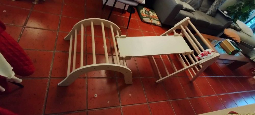 Estrutura Montessori Robincool em Madeira – Ginásio Infantil 3-em-1