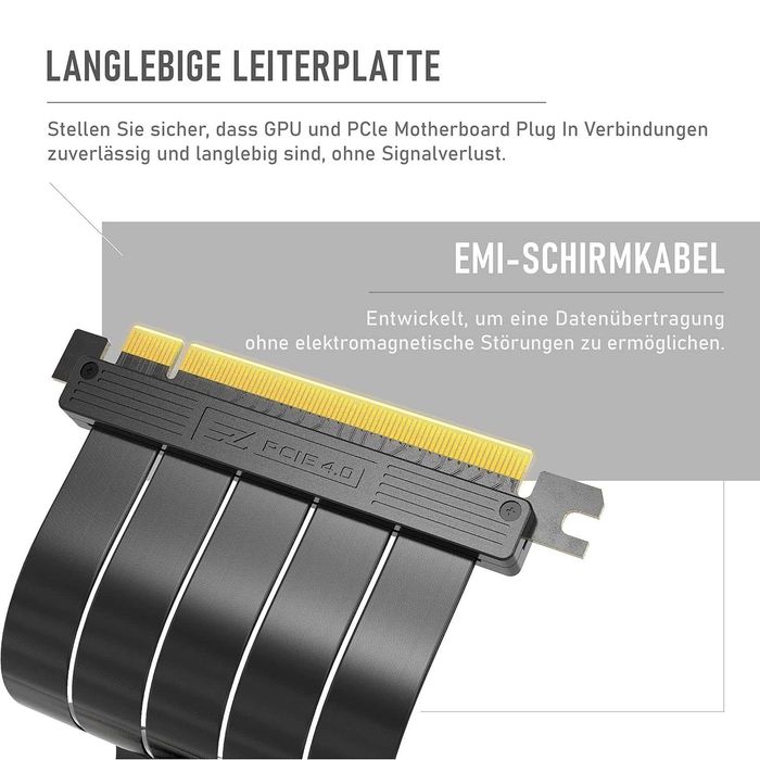 Kabel taśma riser EZDIY-FAB PCIe 4.0 x16 20 cm