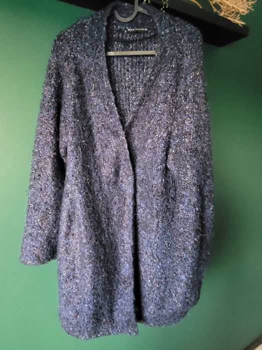 Sweter rozpinany długi