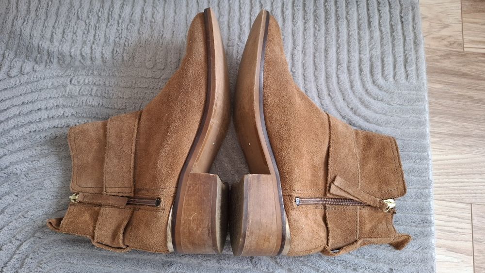 Botki damskie skórzane Stradivarius 38 rozm.