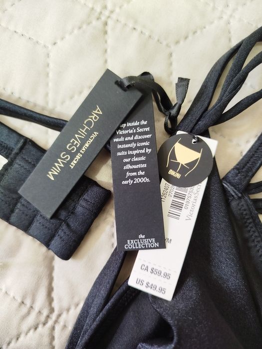 Новий чорний купальник бандо Victoria's Secret