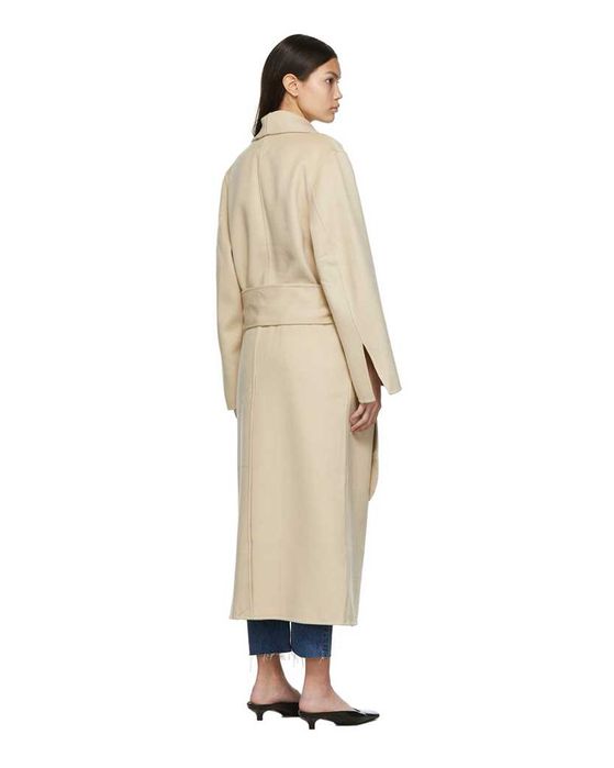 Пальто Toteme Robe Coat Eggnog \ Camel \ Black