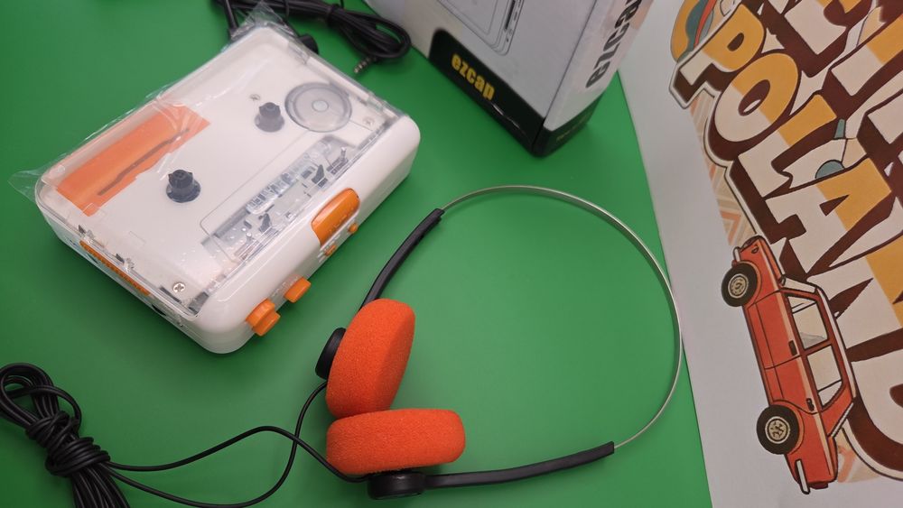 Walkman 2 pary słuchawek z Konwersja kaset do MP3