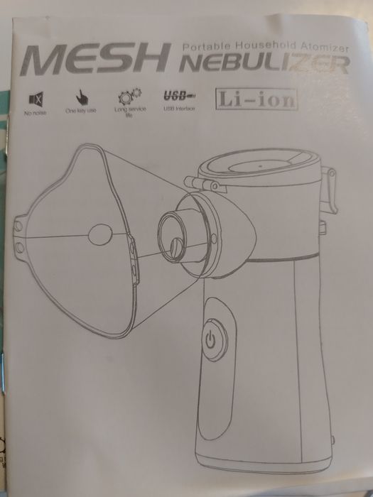 Certyfikowany Inhalator MESH Nebulizer Przenośny