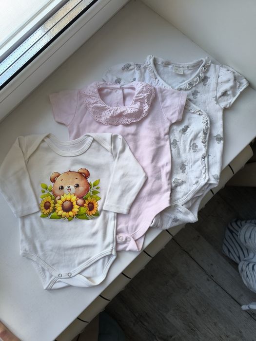 Боді довгий короткий рукав 9-12 місяців 80 розмір