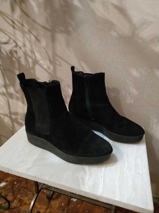 Ботинки замша натуральная демисезон