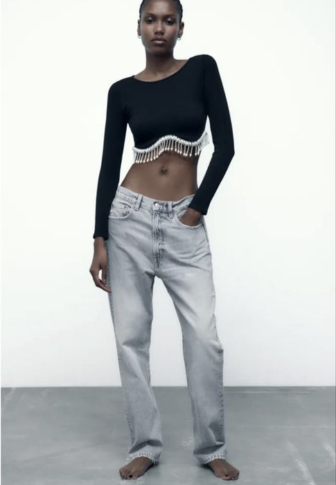 Шикарний топ светрик з довгим рукавом Зара С