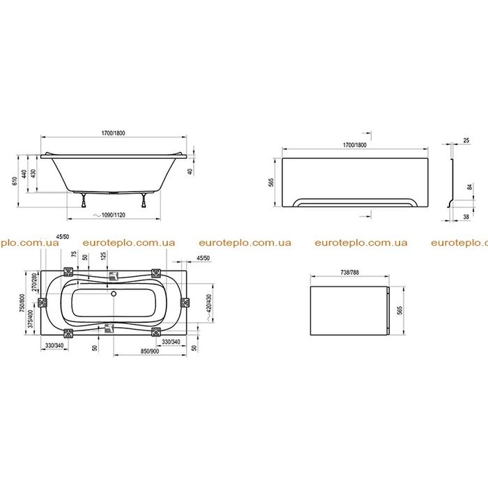 Ванна Ravak Campanula II