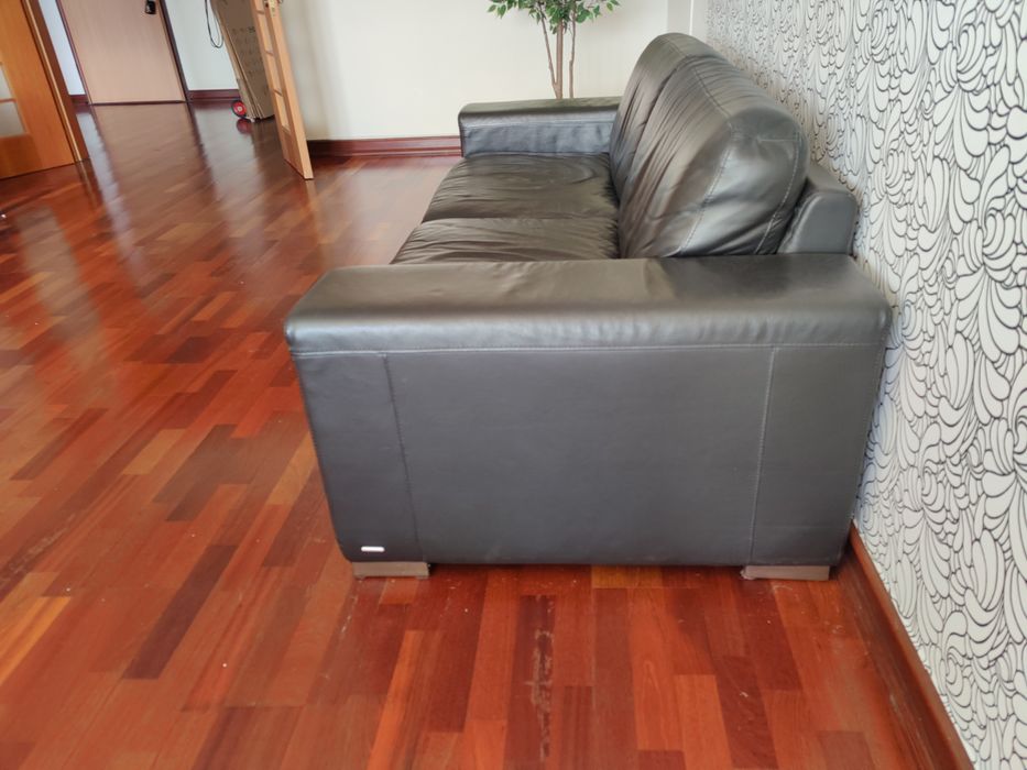 Sofá Pele Preto Divani Divani
