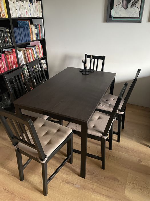 Stół Ikea Vangsta + 6 krzeseł STEFAN