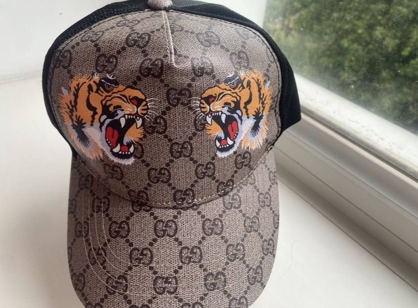 Кепка Gucci GG Tiger Print Baseball Cap