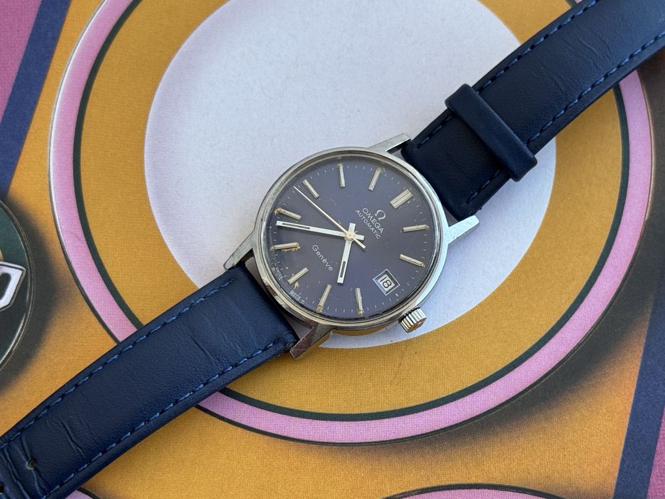 Omega Geneve automatico azul - 166.0163