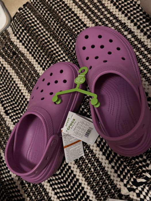 CROCS/Сабо/клоги/КРОКСИ (unisex Stomp Clog 39-40) Бузкові