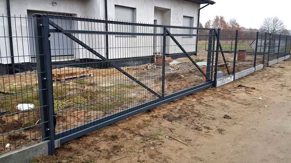 Brama Przesuwna wjazdowa Panelowa Ocynk + Mal Proszkowo (m2) Producent