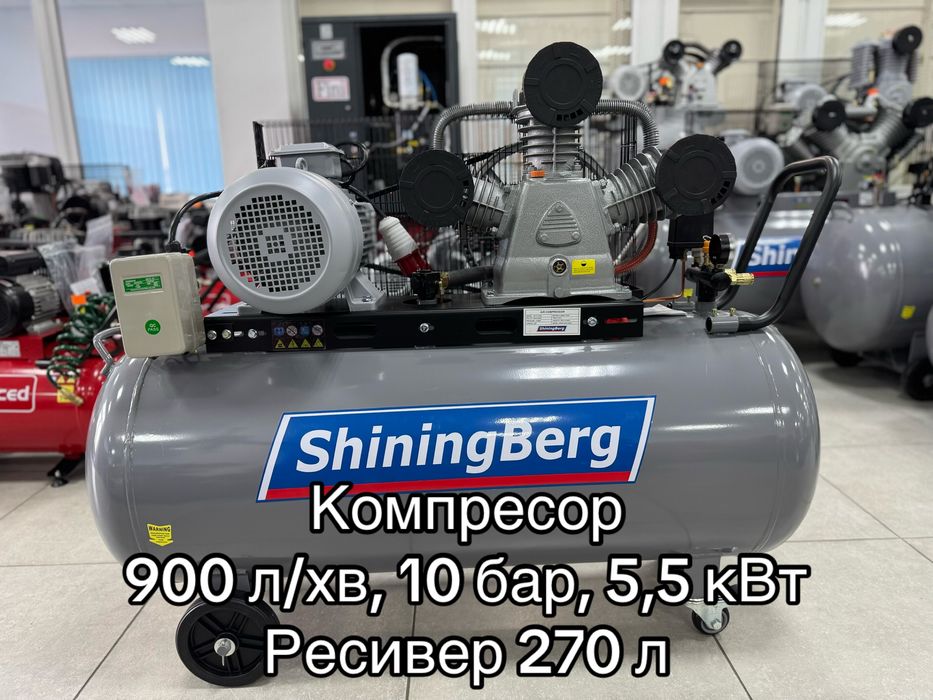 Компресор LB75-270. 950 л/хв, 10 бар, ресивер 270 л. Remeza, AirCast.