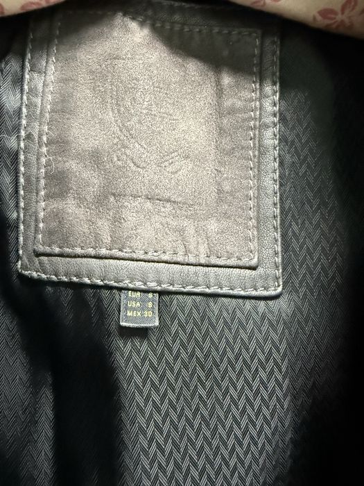 Шкіряна куртка косуха жіноча Мassimo Dutti