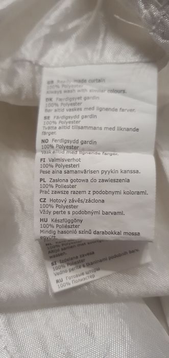 Zasłona dekoracyjna biała 2szt