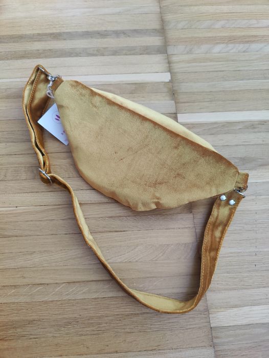 Nerka welurowa Sabitatka złota handmade