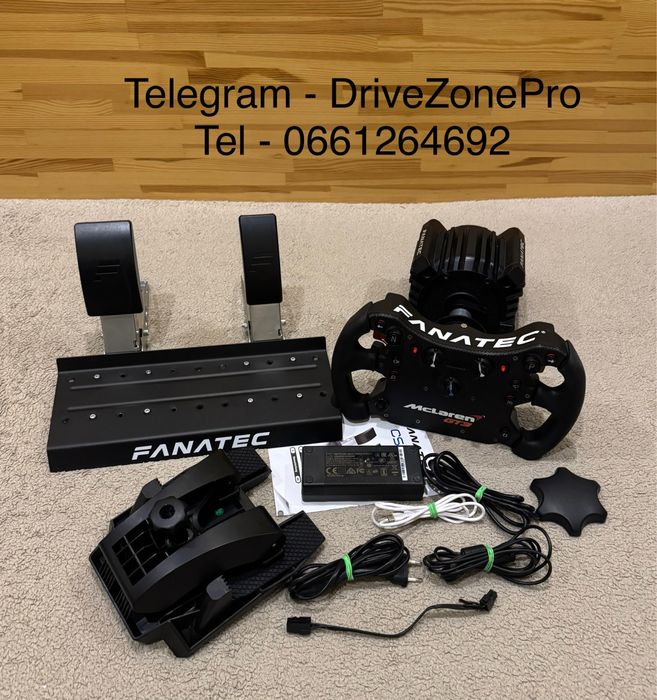 Fanatec DD Pro + McLaren V2 + CSL Elite Pedals + Table Clamp PC/PS