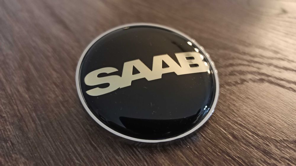 EMBLEMAT Logo Znaczek SAAB NEVS 50mm - Czarny