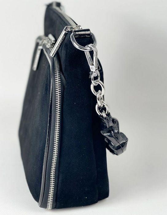 замшевая кросбоди сумка Polina&Eiterou