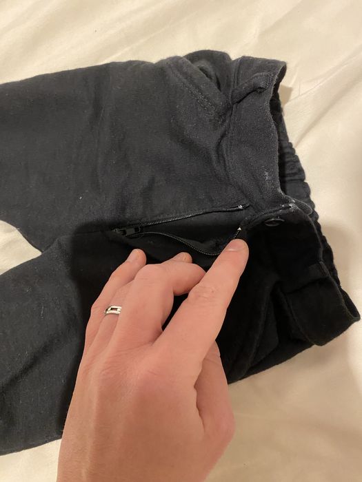 Czarne eleganckie spodnie 62 na chrzest