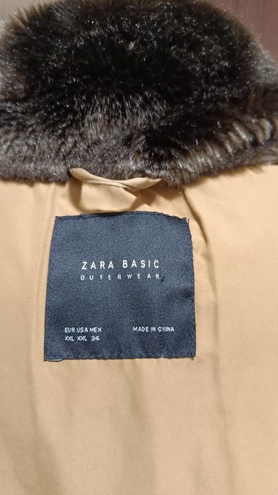 Puchowa kurtka na zimę ZARA  rozm XXL