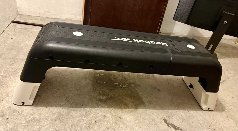 Plataforma de Exercício Reebok Deck - preta e branca