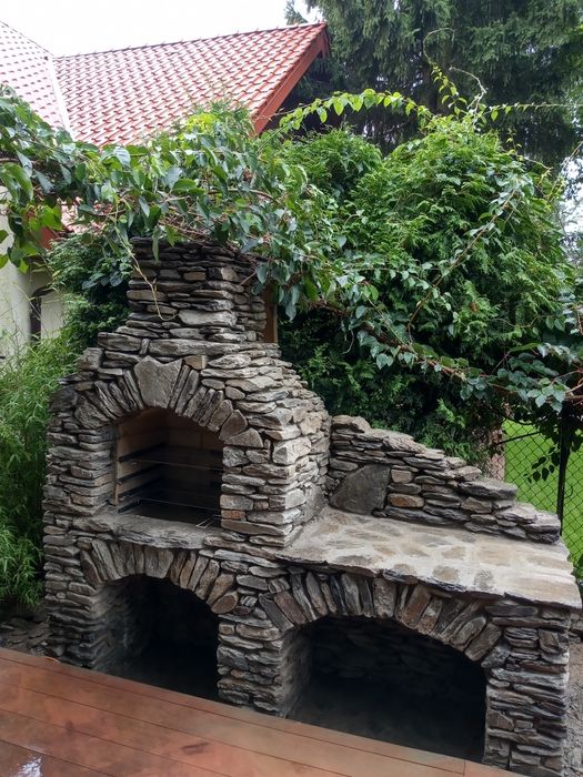 Kominek-Grill  ,wędzarnia ,kamień naturalny,łupek