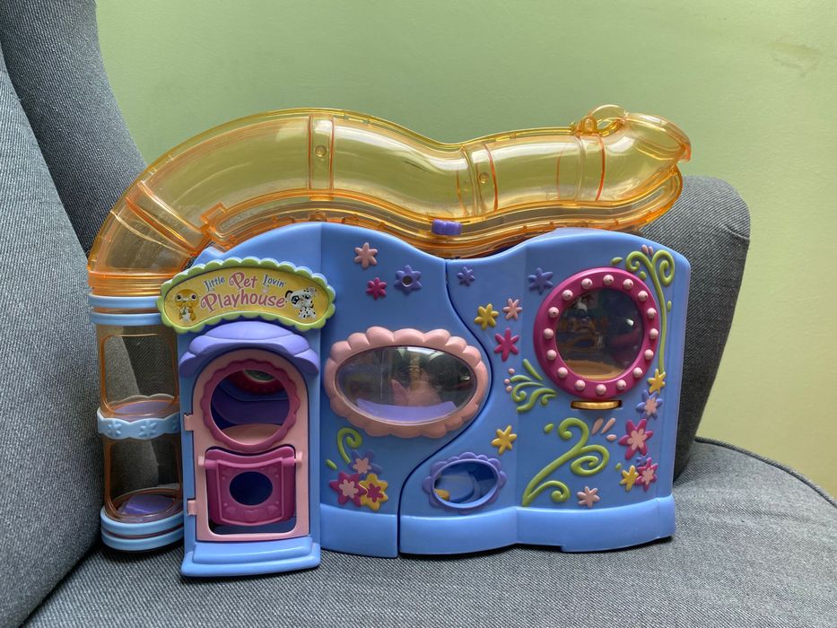 Domek rozkładany z tunelem dla zwierząt lps dla pet shopów