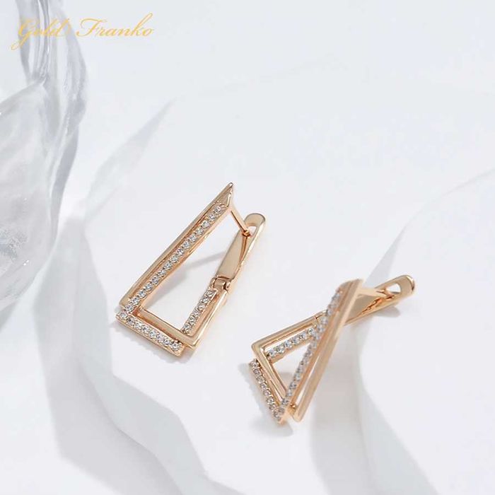 Kolczyki GF76 585RG Gold Franko