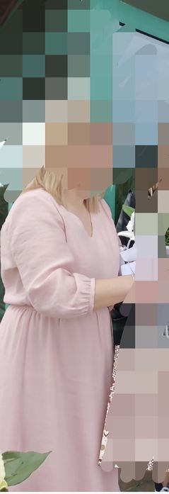 Sukienka solar M pudrowy róż