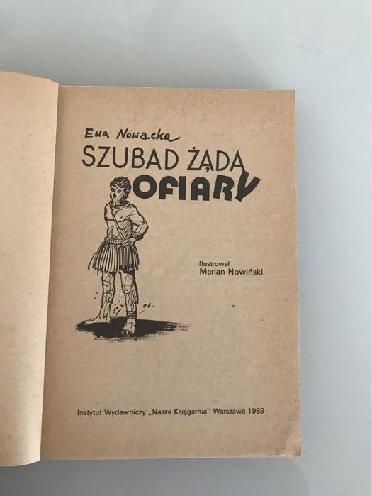 Książka „Szubad żąda ofiary”