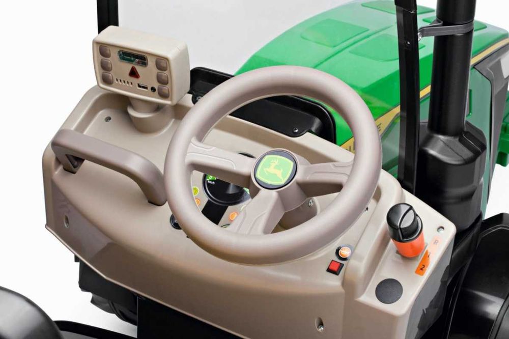 Peg Perego JOHN DEERE DUAL FORCE wielki traktor na akumulator 2x240W