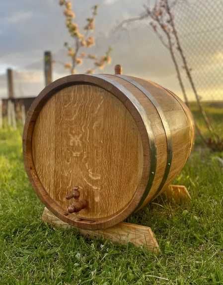 Бочка діжка дубовая для напоїв алкоголя самогона вина