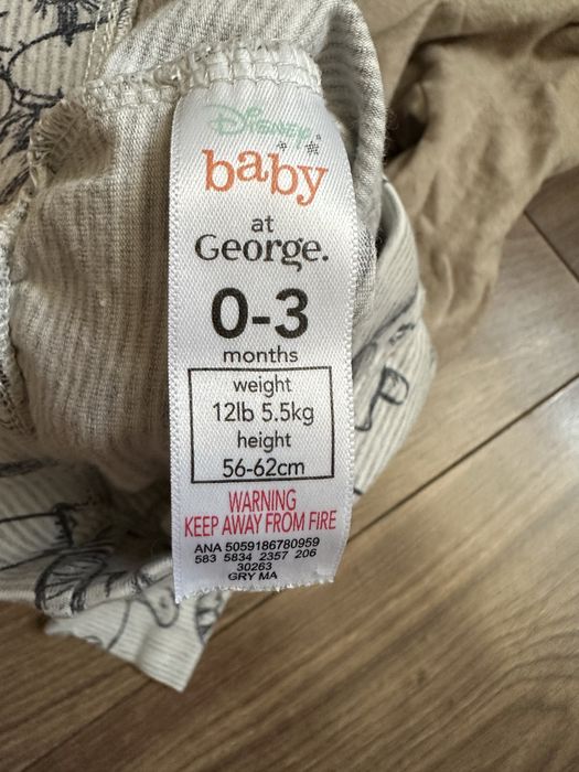 3 pary długich spodni dla chłopca noworodek H&M George 56