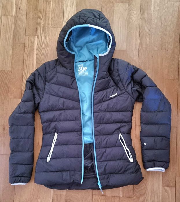 Casaco de penas para a neve, tam. M, azul escuro