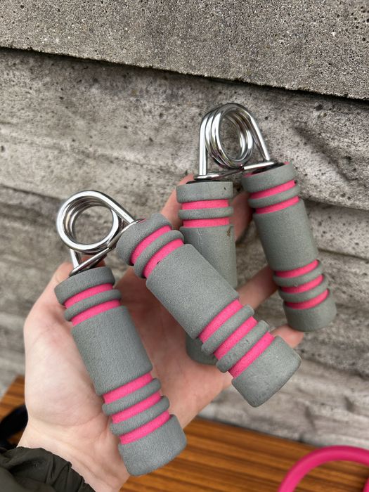 Zestaw fitness – obciążniki na kostki + ściskacze + ring