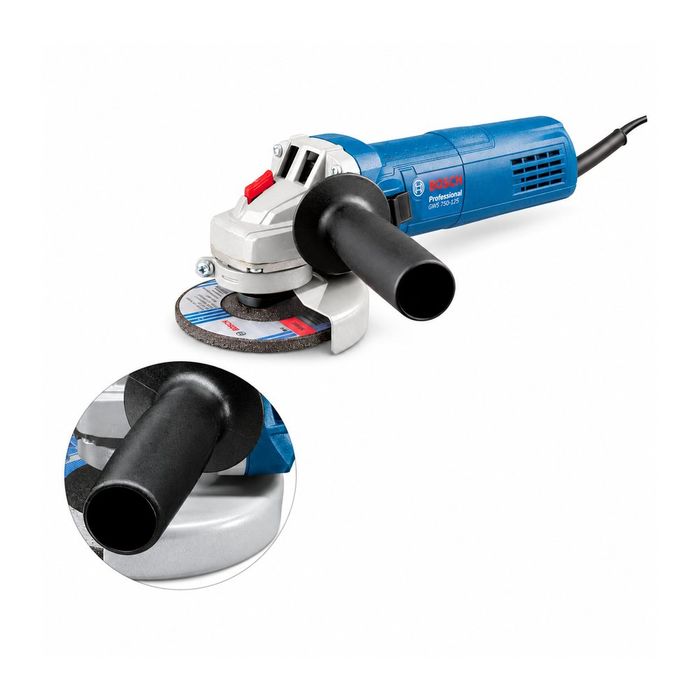 Болгарка Bosch Professional GWS 750-125 — шліфмашина КШМ на 230 В із диском 125 мм, 750 Вт, 11 000 об/хв