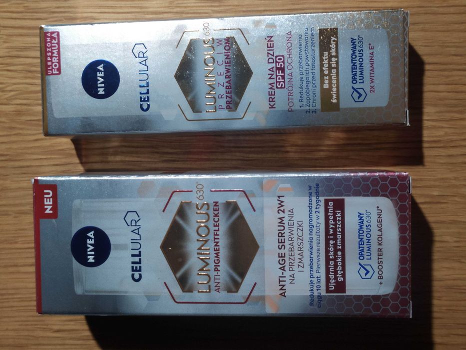 Nivea luminous serum 2w1 oraz krem na dzień