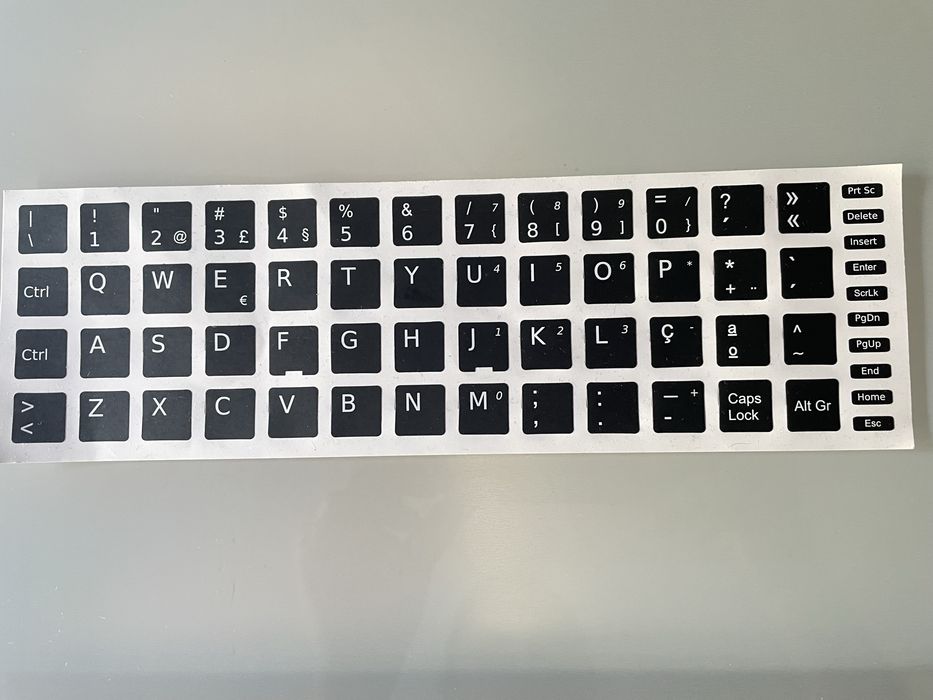 Autocolante para teclado portugues (13*13)