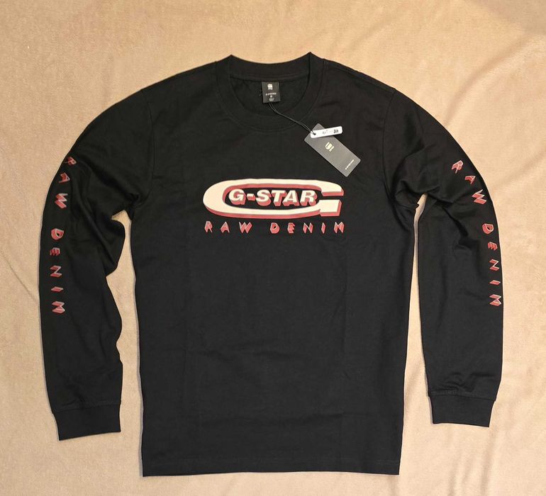 G-star raw bluza czarna Old Skool Logo r. M Denim